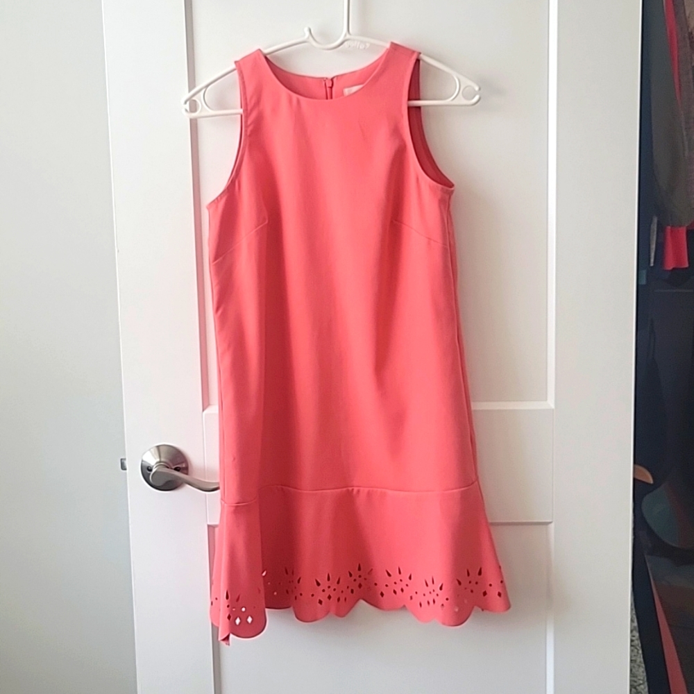Coral relaxed fit swing dress